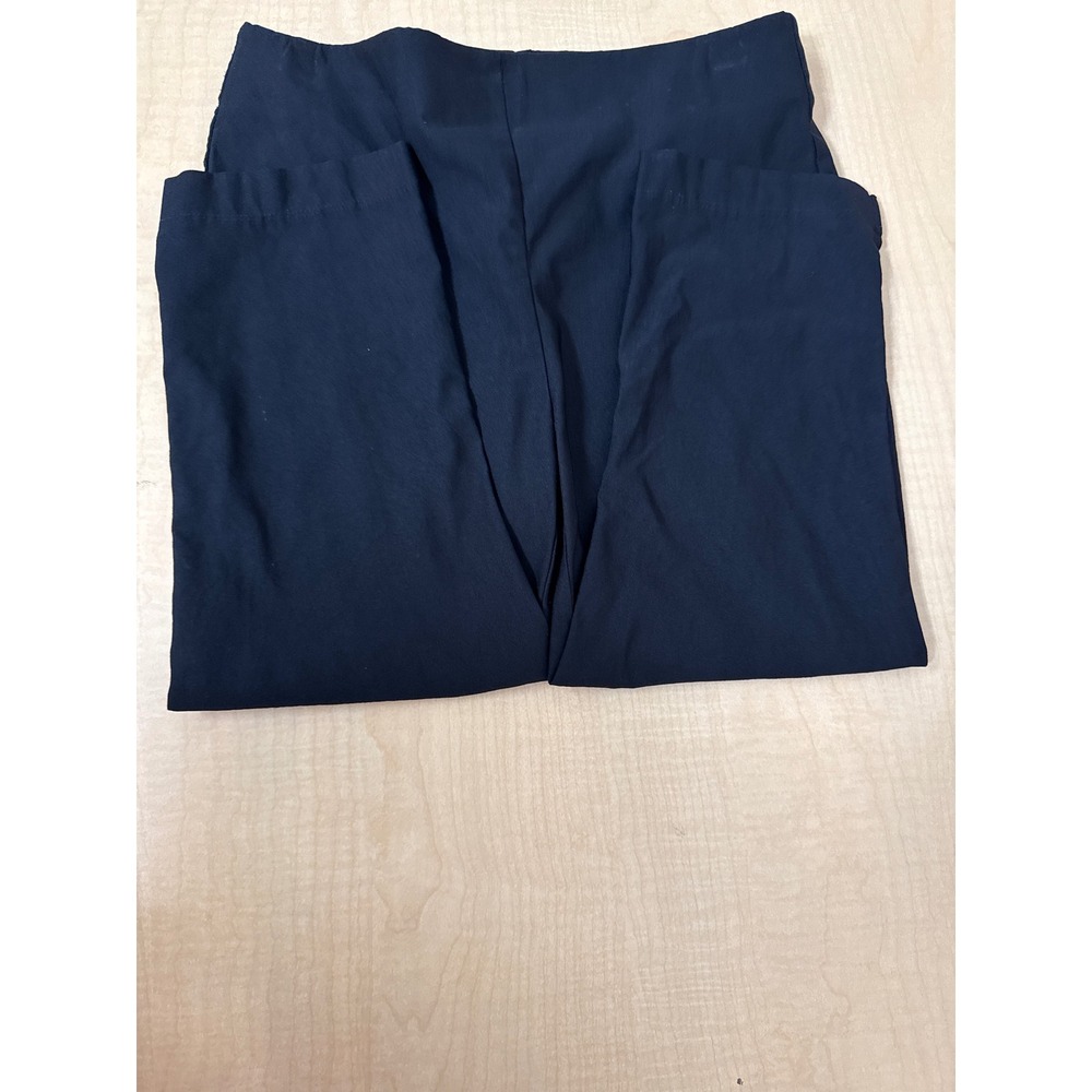 Worthington Womens Small Black Slim Leg Pull On Dress Pants Elastic Waist